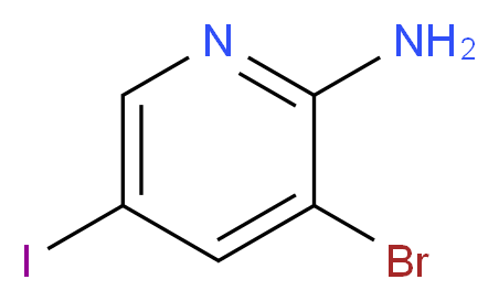 3-Bromo-5-iodo-2-aminopyridine_分子结构_CAS_697300-73-5)