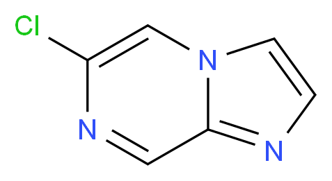 6-chloroimidazo[1,2-a]pyrazine_分子结构_CAS_76537-23-0