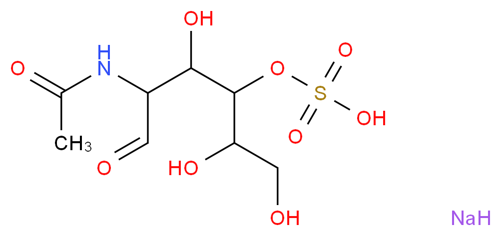 N-Acetyl-D-galactosamine 4-sulfate, sodium salt, mixed anomers_分子结构_CAS_157296-97-4)