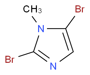 2,5-dibromo-1-methyl-1H-imidazole_分子结构_CAS_53857-59-3