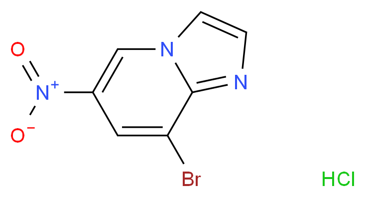 8-bromo-6-nitroimidazo[1,2-a]pyridine hydrochloride_分子结构_CAS_957120-43-3