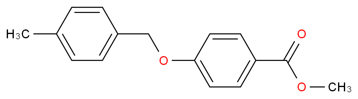 Methyl 4-[(4-methylbenzyl)oxy]benzenecarboxylate_分子结构_CAS_62290-48-6)