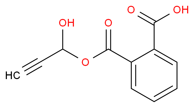 2-{[(1-hydroxyprop-2-yn-1-yl)oxy]carbonyl}benzoic acid_分子结构_CAS_42969-62-0