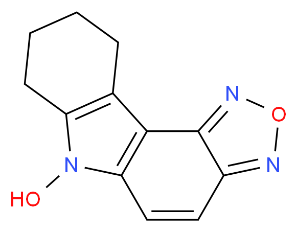7,8,9,10-Tetrahydro-6H-1,2,5-oxadiazolo[3,4-c]carbazol-6-ol_分子结构_CAS_)