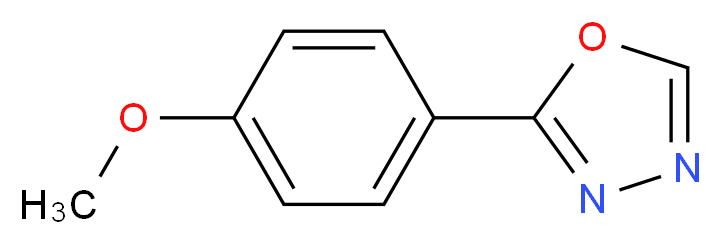 2-(4-Methoxyphenyl)-1,3,4-oxadiazole_分子结构_CAS_829-35-6)