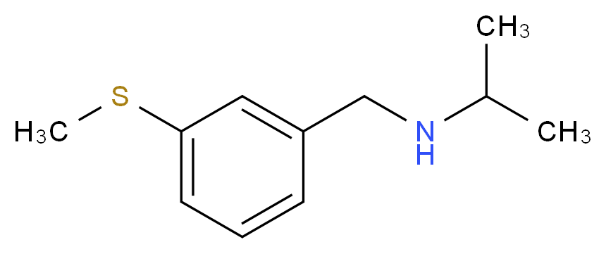 N-[3-(methylthio)benzyl]propan-2-amine_分子结构_CAS_915921-11-8)