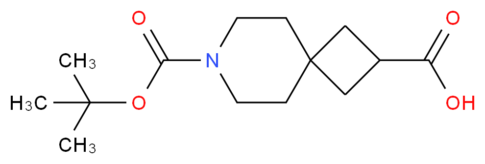 7-(tert-Butoxycarbonyl)-7-azaspiro-[3.5]nonane-2-carboxylic acid_分子结构_CAS_873924-12-0)