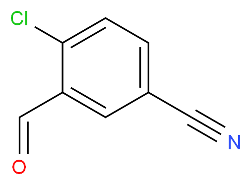 4-Chloro-3-formylbenzonitrile_分子结构_CAS_105191-41-1)