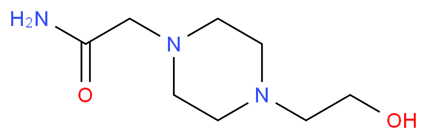 2-[4-(2-hydroxyethyl)piperazin-1-yl]acetamide_分子结构_CAS_90228-11-8