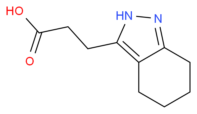 3-(4,5,6,7-tetrahydro-2H-indazol-3-yl)propanoic acid_分子结构_CAS_1185299-18-6)