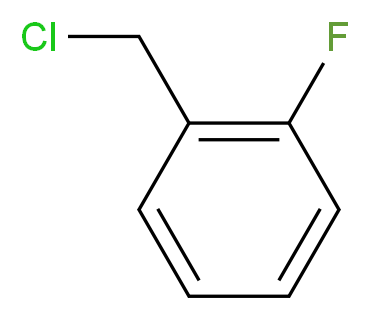 1-(chloromethyl)-2-fluorobenzene_分子结构_CAS_345-35-7