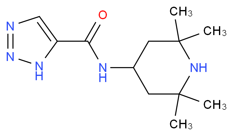 N-(2,2,6,6-tetramethylpiperidin-4-yl)-1H-1,2,3-triazole-5-carboxamide_分子结构_CAS_)
