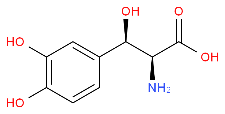 Droxidopa (L-DOPS)_分子结构_CAS_23651-95-8)