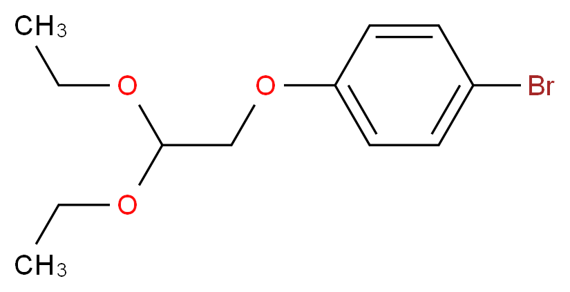 4-Bromophenoxyacetaldehyde diethylacetal_分子结构_CAS_112598-18-2)