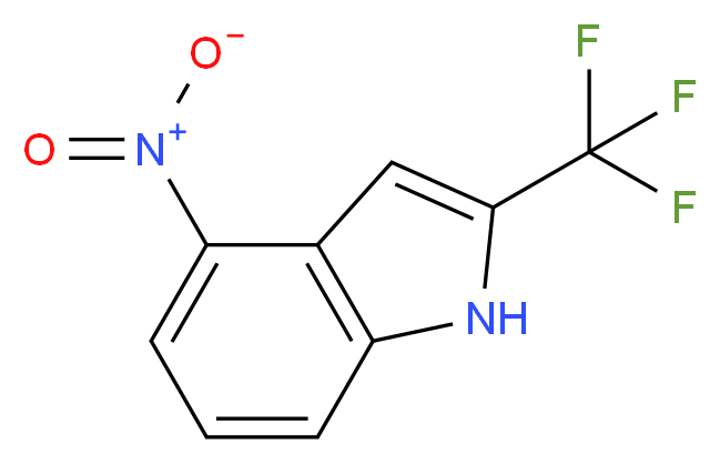 4-Nitro-2-(trifluoromethyl)-1H-indole_分子结构_CAS_1000604-20-5)