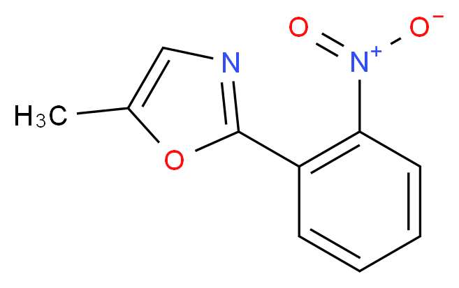 5-methyl-2-(2-nitrophenyl)-1,3-oxazole_分子结构_CAS_52829-70-6