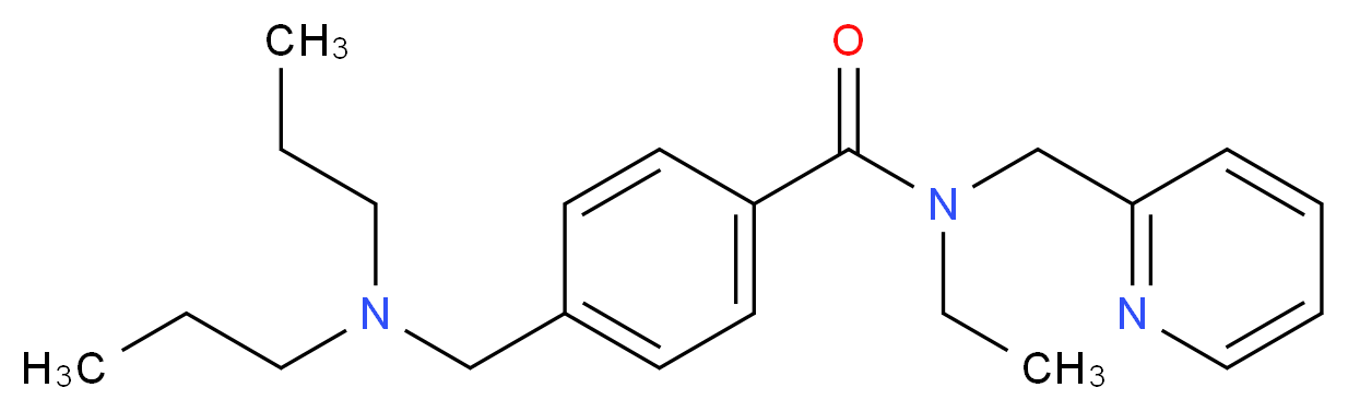 4-[(dipropylamino)methyl]-N-ethyl-N-(pyridin-2-ylmethyl)benzamide_分子结构_CAS_)