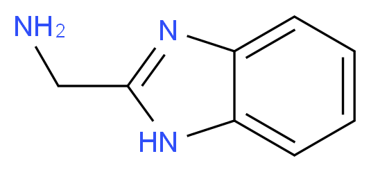 2-(Aminomethyl)-1H-benzimidazole_分子结构_CAS_5805-57-2)