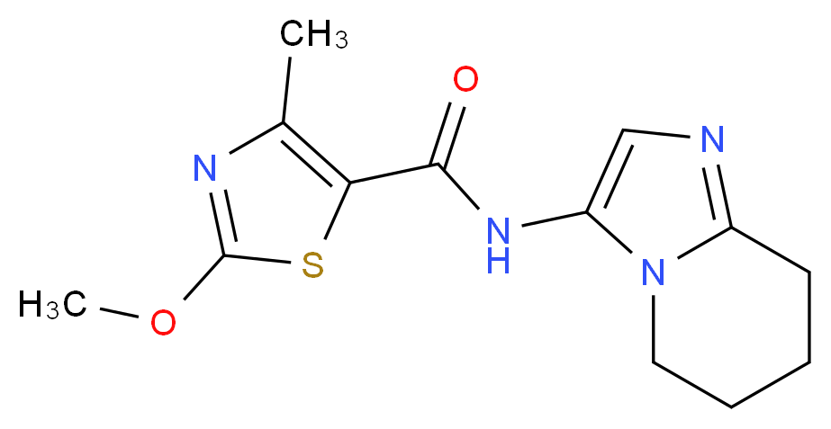 2-methoxy-4-methyl-N-(5,6,7,8-tetrahydroimidazo[1,2-a]pyridin-3-yl)-1,3-thiazole-5-carboxamide_分子结构_CAS_)