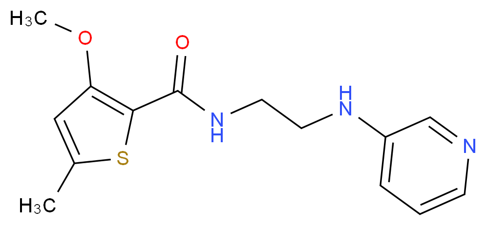 3-methoxy-5-methyl-N-[2-(pyridin-3-ylamino)ethyl]thiophene-2-carboxamide_分子结构_CAS_)