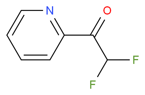 2,2-difluoro-1-(pyridin-2-yl)ethan-1-one_分子结构_CAS_80459-00-3