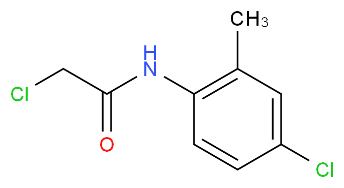 2-Chloro-N-(4-chloro-2-methylphenyl)acetamide_分子结构_CAS_62593-77-5)