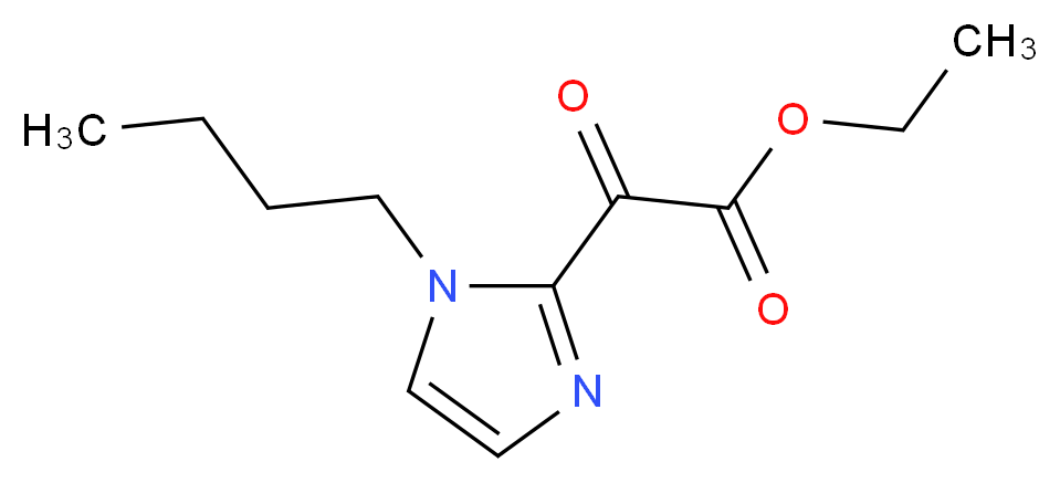 ethyl 2-(1-butyl-1H-imidazol-2-yl)-2-oxoacetate_分子结构_CAS_1313739-07-9