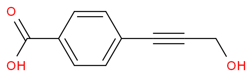 4-(3-hydroxyprop-1-yn-1-yl)benzoic acid_分子结构_CAS_83197-50-2