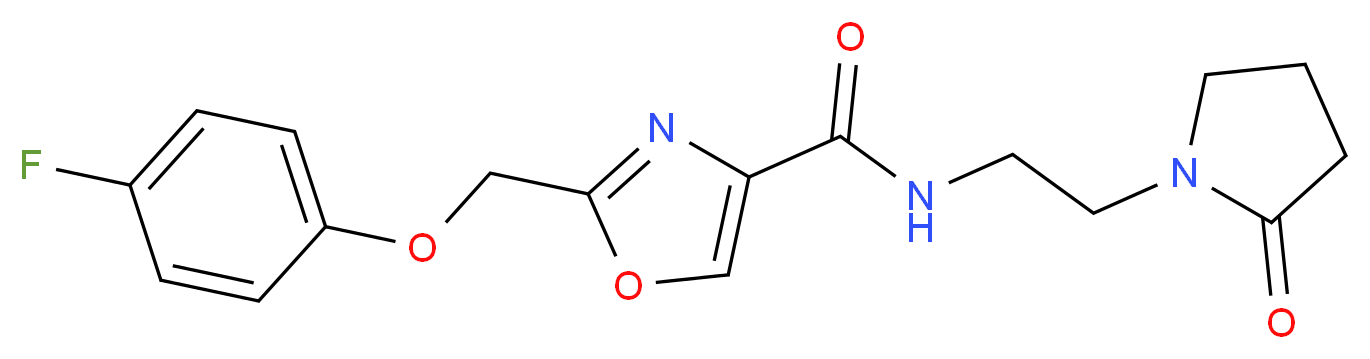 2-[(4-fluorophenoxy)methyl]-N-[2-(2-oxopyrrolidin-1-yl)ethyl]-1,3-oxazole-4-carboxamide_分子结构_CAS_)