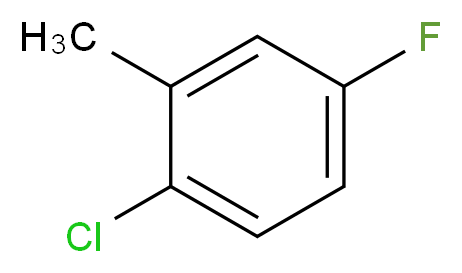 2-Chloro-5-fluorotoluene_分子结构_CAS_33406-96-1)