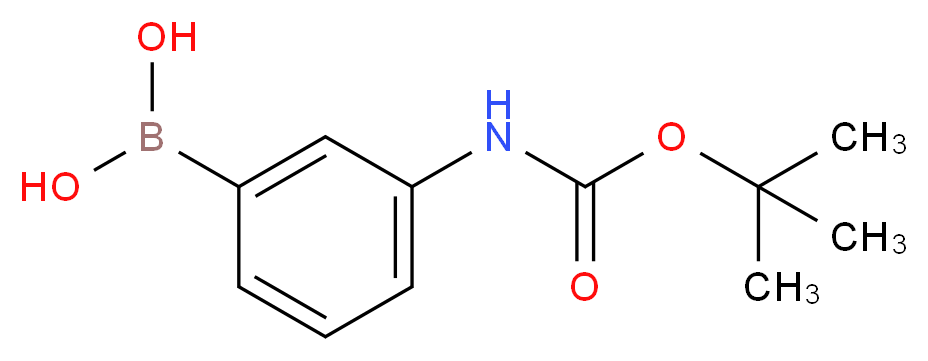 (3-BOC-AMINOPHENYL)BORONIC ACID_分子结构_CAS_380430-68-2)