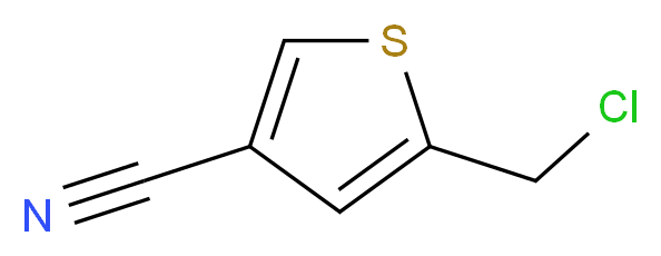 5-(CHLOROMETHYL)THIOPHENE-3-CARBONITRILE_分子结构_CAS_)