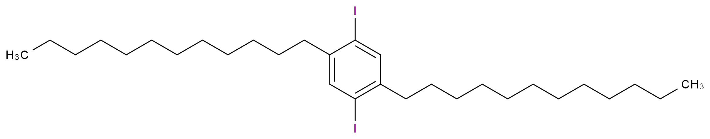 1,4-didodecyl-2,5-diiodobenzene_分子结构_CAS_162715-93-7