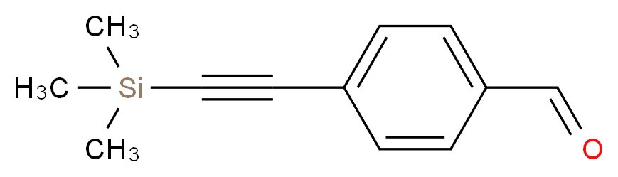 4-(Trimethylsilyl)ethynylbenzaldehyde_分子结构_CAS_77123-57-0)
