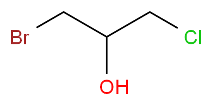 1-bromo-3-chloropropan-2-ol_分子结构_CAS_4540-44-7