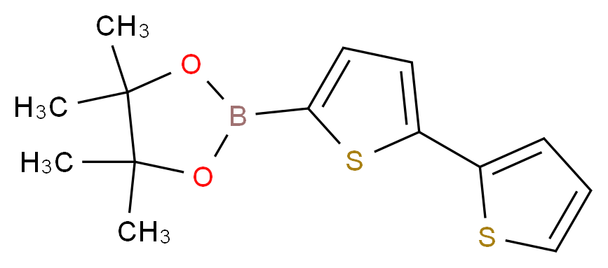 4,4,5,5-tetramethyl-2-[5-(thiophen-2-yl)thiophen-2-yl]-1,3,2-dioxaborolane_分子结构_CAS_479719-88-5