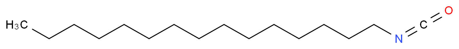 1-isocyanatopentadecane_分子结构_CAS_39633-51-7