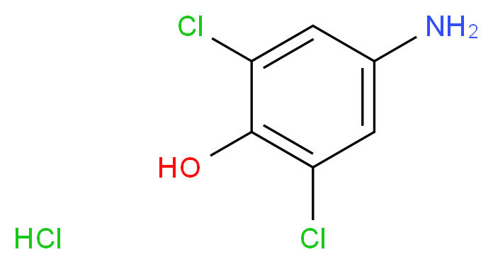 4-amino-2,6-dichlorophenol hydrochloride_分子结构_CAS_42486-53-3