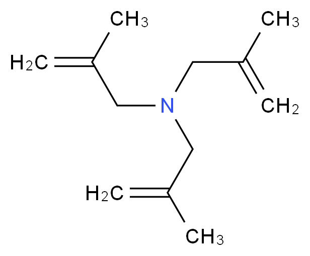 三(2-甲基烯丙基)胺_分子结构_CAS_6321-40-0)