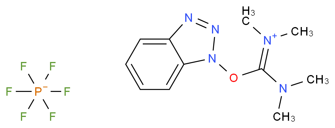 [(1H-1,2,3-benzotriazol-1-yloxy)(dimethylamino)methylidene]dimethylazanium; hexafluoro-$l^{5}-phosphanuide_分子结构_CAS_94790-37-1