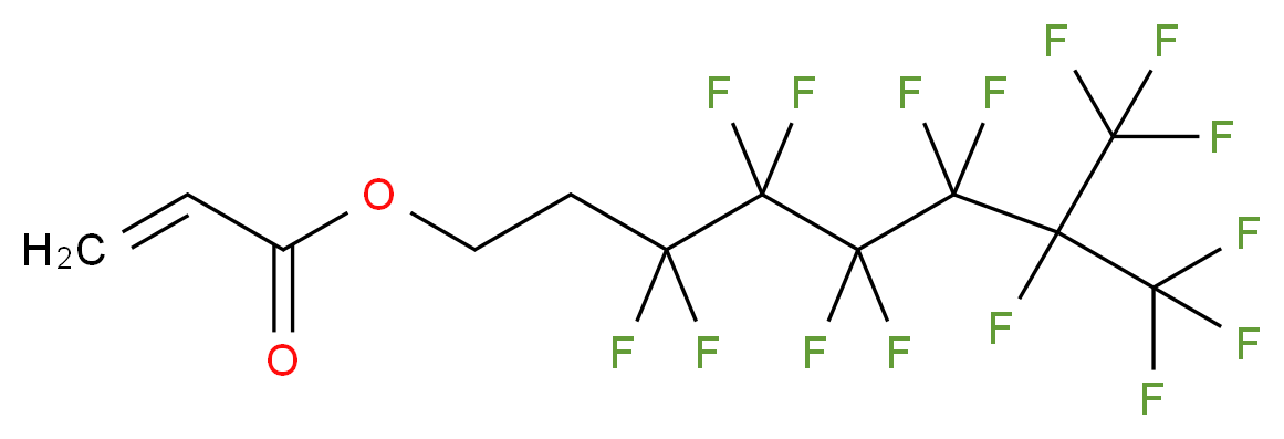 3,3,4,4,5,5,6,6,7,8,8,8-十二氟-7-(三氟甲基)丙烯酸辛酯_分子结构_CAS_50836-65-2)