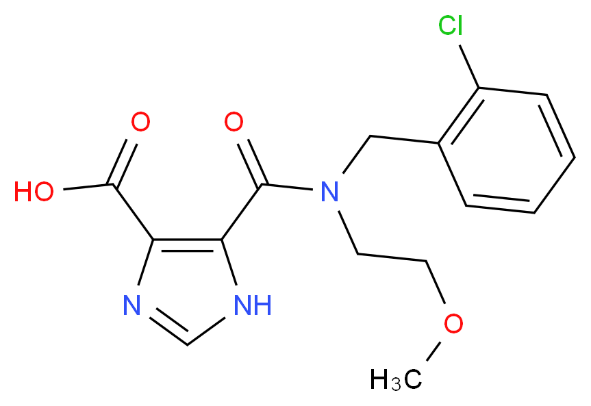 5-{[(2-chlorobenzyl)(2-methoxyethyl)amino]carbonyl}-1H-imidazole-4-carboxylic acid_分子结构_CAS_)