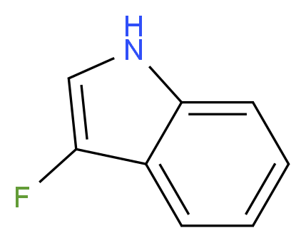 3-Fluoro-1H-indole_分子结构_CAS_66946-81-4)