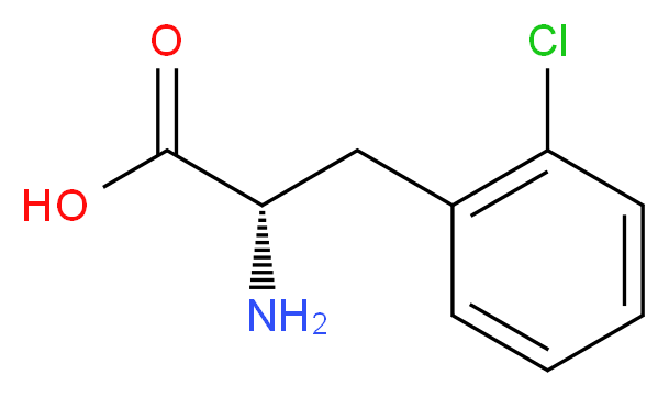 2-Chloro-L-phenylalanine_分子结构_CAS_103616-89-3)