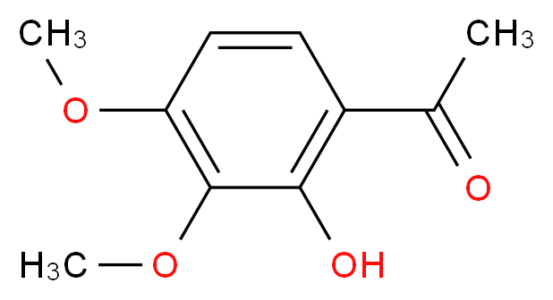 2'-羟基-3',4'-二甲氧基苯乙酮_分子结构_CAS_5396-18-9)