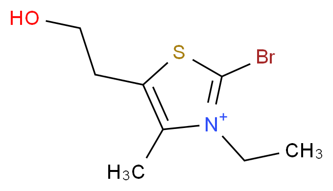 3-Ethyl-5-(2-hydroxyethyl)-4-MethylthiazoliuMbroMide_分子结构_CAS_54016-70-5)