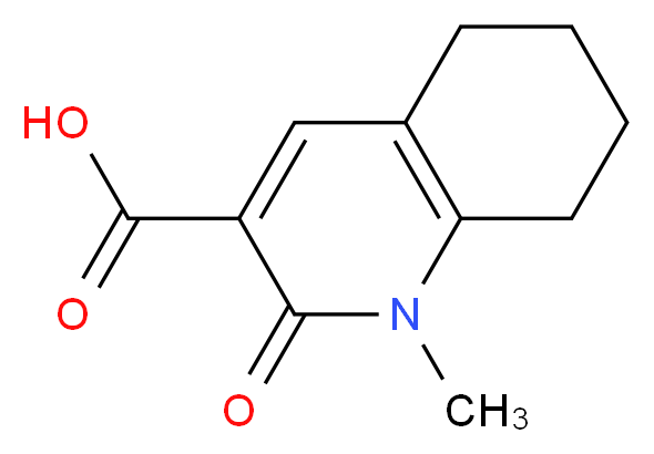 1-methyl-2-oxo-1,2,5,6,7,8-hexahydroquinoline-3-carboxylic acid_分子结构_CAS_88347-36-8