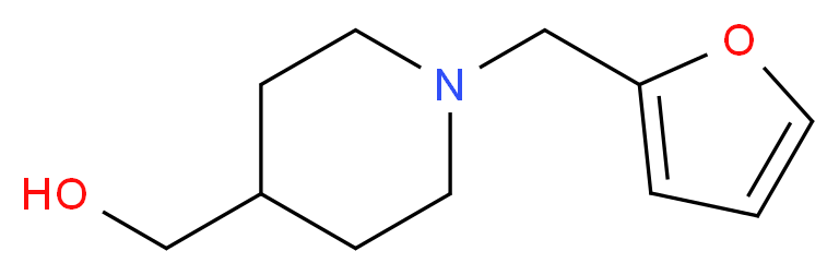 [1-(2-furylmethyl)piperid-4-yl]methanol_分子结构_CAS_930111-13-0)