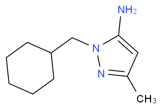 2-Cyclohexylmethyl-5-methyl-2H-pyrazol-3-ylamine_分子结构_CAS_957507-55-0)