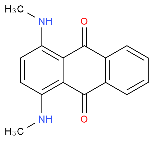 1,4-bis(methylamino)-9,10-dihydroanthracene-9,10-dione_分子结构_CAS_2475-44-7